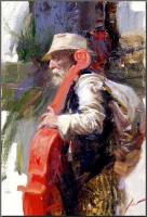 Pino Daeni - Impression oil painting.